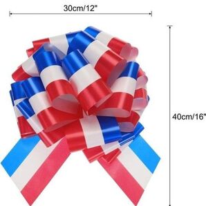 ★残り1点★ 巨大ラージプルボウ ビッグメタリックカーボウリボン プレゼント ギフトラッピング マルチカラー 30 cm カラフル