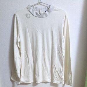 イオン セルフサービス★ノースオブジェクト 布帛使いハイネックカットソー L