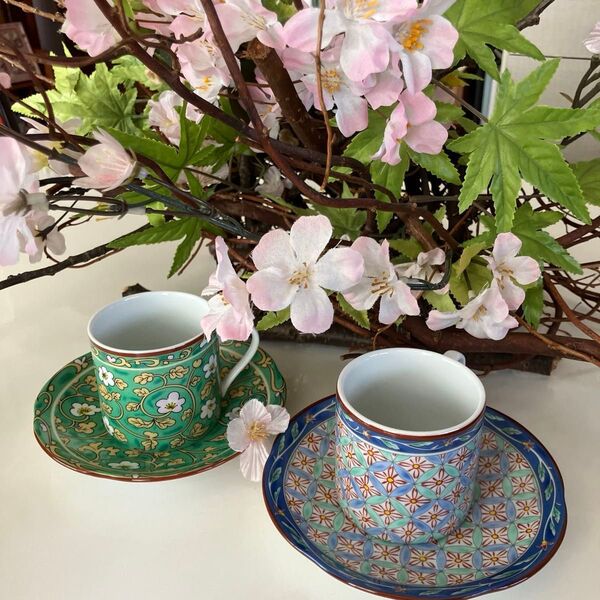 有田焼 伊万里コーヒーカップ&ソーサー 2客セット