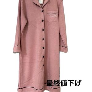 未使用新品 パジャマ ルームウェア(モダールワンピース)前あき
