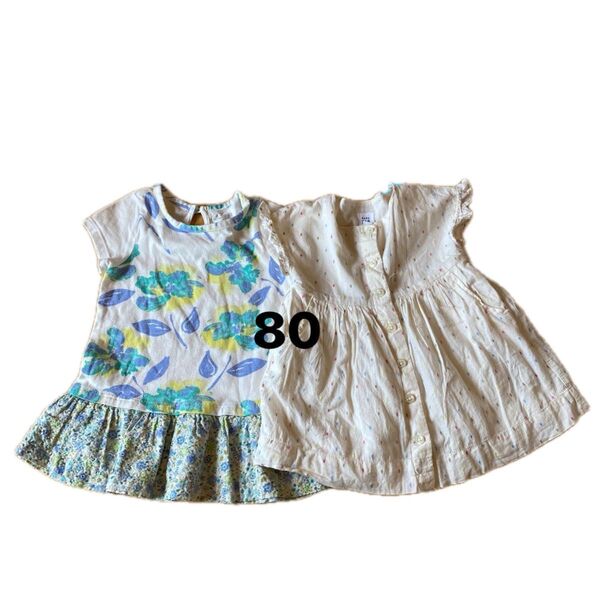 N20 即購入OK キッズ 子供服 80 女の子 着替え 保育園 ワンピース フリル