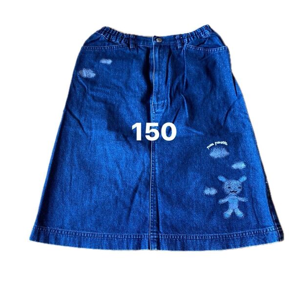 N22Y 即購入OK キッズ 子供服 150 女の子 スカート デニム