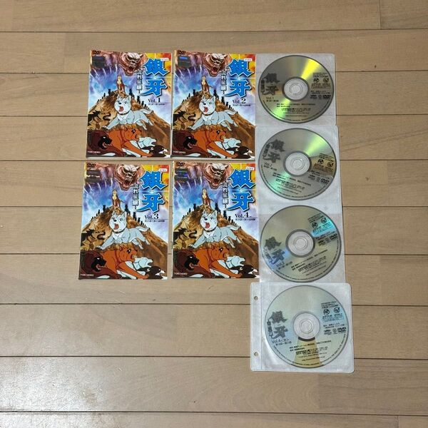銀牙 流れ星銀DVD全4巻 レンタル使用済み