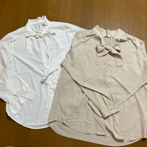 リボンブラウス2枚セット