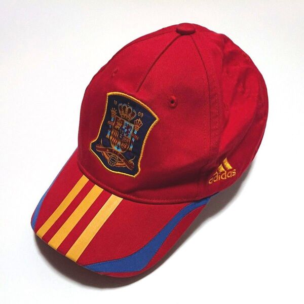 サッカー スペイン代表 キャップ 2010ワールドカップ アディダス キャップ 刺繍ロゴ OSFX