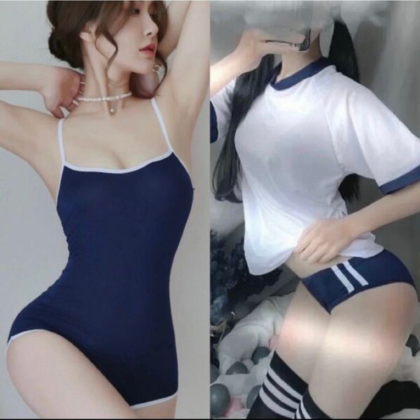 JKコスプレセット 定番ブルマ スクール水着 セクシーコスプレ 匿名配送