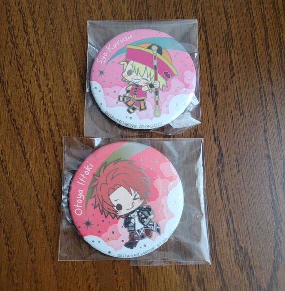新品未開封品 うたプリ スタツア 缶バッジ 一十木音也 来栖翔 うたの☆プリンスさまっ♪ コトブキヤ 匿名配送