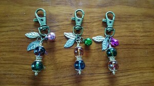 ハンドメイドキーホルダー(3個セット)