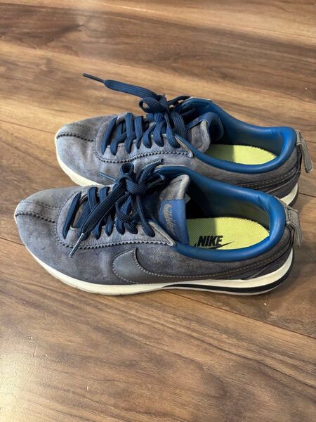 NIKE Cortez ネイビー グレー スエード スニーカー