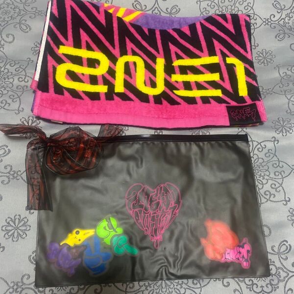 2NE1 NEW EVOLUTION タオル ポーチ バッジ セット