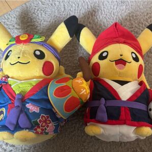 【新品・タグ付】ぬいぐるみ 琉舞ピカチュウ エイサーピカチュウ セット