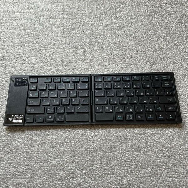 ELECOM折りたたみ式Bluetoothキーボード TK-FLP01BK