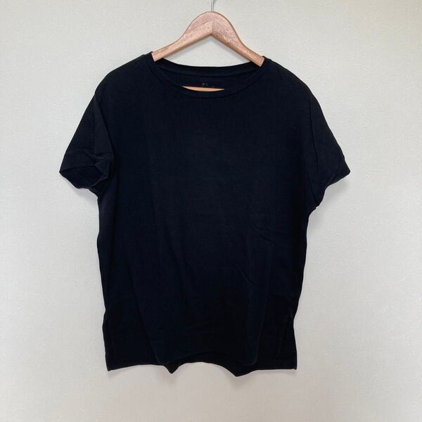 MUJI 無印良品 無印 Tシャツ カットソー 黒 無地 半袖Tシャツ コットン