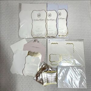 ピアリー ロシェル ゴールド ペーパーアイテム piary 招待状 席次表