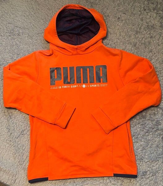 PUMA パーカー オレンジ 150cm