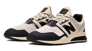 N.HOOLYWOOD別注 NEW BALANCE MS247DNH SILVER BIRCH オフホワイト×ブラック 27.5cm 新品コラボ限定 エヌハリ NB ベージュ スニーカー