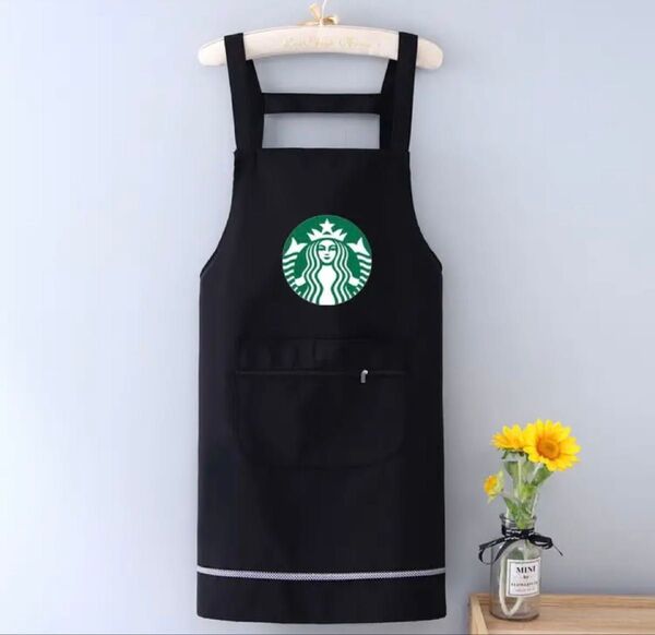 スタバ日本未発売 エプロン 黒