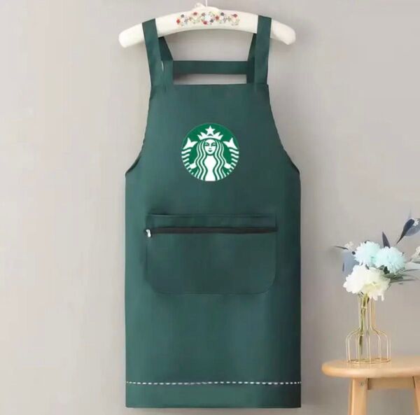 スタバ日本未発売 エプロン グリーン