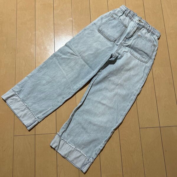 デニム ワイドパンツ キッズ