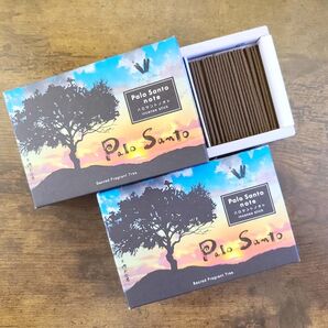 2個セット 「パロサントノオト」ハーフ寸 平箱 お香 お線香 浄化 癒し 瞑想 フレグランス ギフト 進物 香木の香り ルーム香