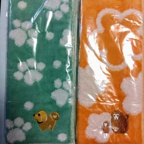 シャルレミニタオル 3枚セット 肉球 犬 猿 虎 刺繍 新品未使用