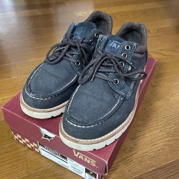VANS スニーカー 25cm ネイビー