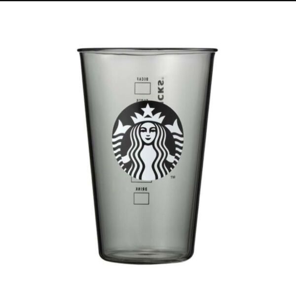 スターバックス STARBUCKS 韓国 グラスカップ ブラック 500ml
