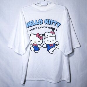 新品 Tシャツ L キティ 50周年 ポチャッコ サンリオ キーホルダー 発泡