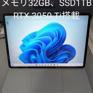 Surface Laptop Studio RTX 3050 TiのGPU搭載型、メモリ32GB、1TB