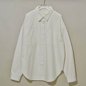 todayful Cottontwill Over Shirts コットン 長袖シャツ ホワイト