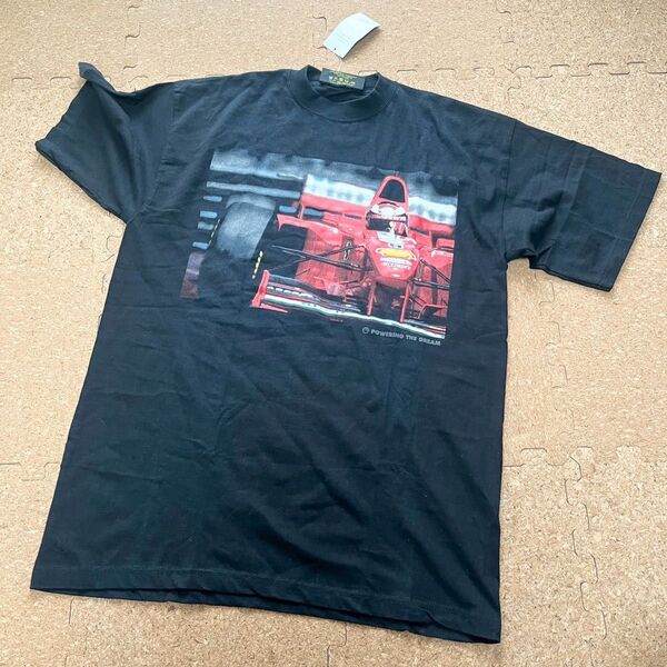 Ferrari × Shell コラボ フェラーリ 半袖 Tシャツ F1 黒 ブラック