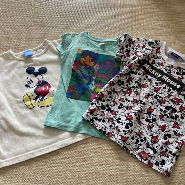 半袖 Tシャツ ミッキー 3枚セット 110