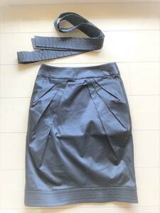  new goods unused *blugirl BLUMARINE Blumarine blue girl skirt black belt attaching Barneys *