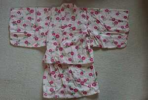 se rough 120 2way light pink rose total pattern yukata 