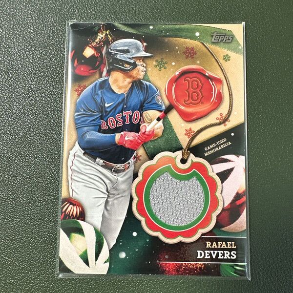 2022 Topps Holiday Baseball ラファエル・デバース レリック