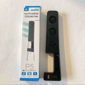 ISTATSO 新型 PS5 Slim 冷却ファン 新型PS5 Slim用アクセサリー プレステ5スリム用高性能冷却ファン
