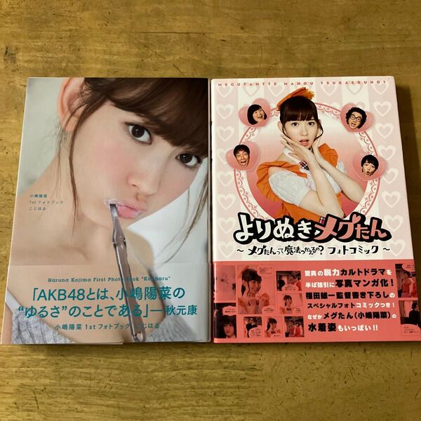 小嶋陽菜 ファーストフォトブック こじはる よりぬきメグたん フォトコミック 帯付 2冊組