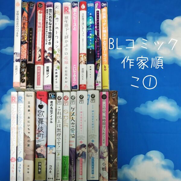 TYK12 BLコミックス 作家順 こ① 24冊 バラ可