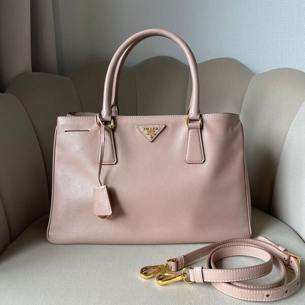 PRADA プラダ ガレリア ピンクベージュ