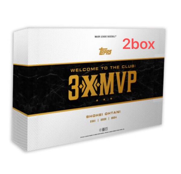 新品2ボックス 2025 Topps Welcome to the Club: 3X MVP 未開封 box 大谷翔平 50/50