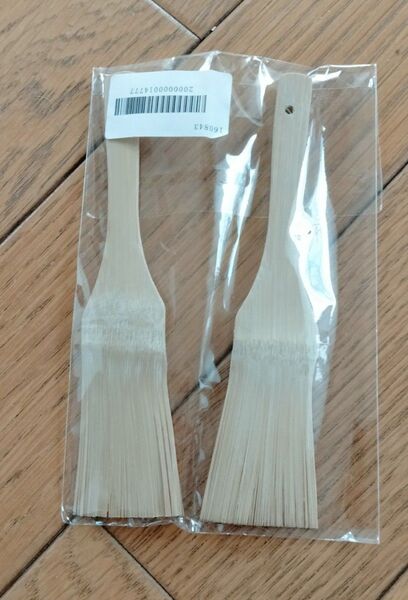 竹製品 スクレイパー おろし金 ハケ 2本セット