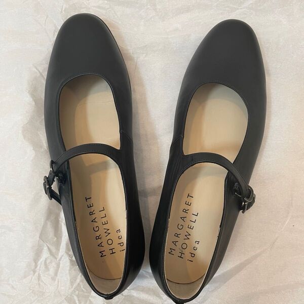 MARGARET HOWELL idea パンプス ストラップ フラットシューズ マーガレットハウエル 24.5cm 2660