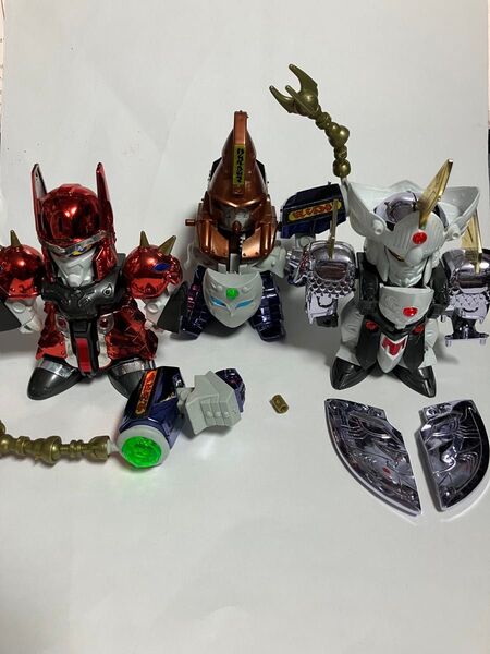 元祖SDガンダム 栄光の聖騎士機兵軍団PART1 セット ジャンク ガオージャ サイコニアス メターナル メッキ版