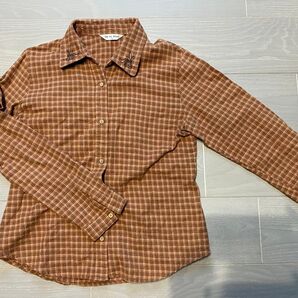 チェック柄シャツ アウター