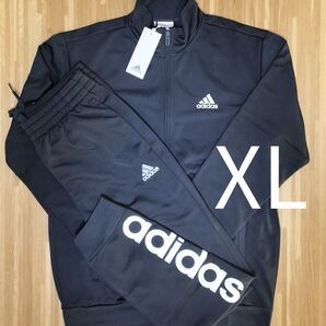 新品 adidas XL アディダス ジャージ上下 メンズ ブラック 黒
