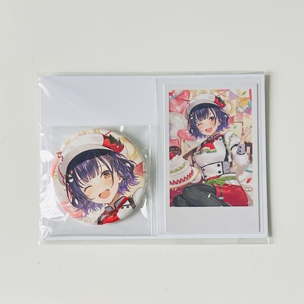 にじさんじ 七瀬すず菜 誕生日 缶バッジ&チェキ風カード