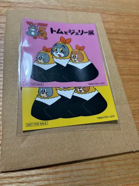 トムとジェリー展 名古屋展限定スタンプラリー ノベルティ ステッカー
