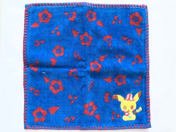 タグ付き未使用 ポケモンセンター限定 ポケモンタイム ピカチュウ ハンドタオル Pokemon ポケットモンスター ハンカチ