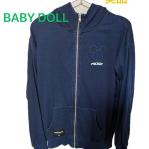 【再値下げしました!】BABY DOLL パーカー ジップアップ ミッキー Sサイズ