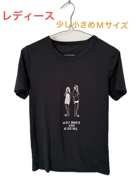 【値下げしました!】レディース 半袖Tシャツ 少し小さめMサイズ 黒